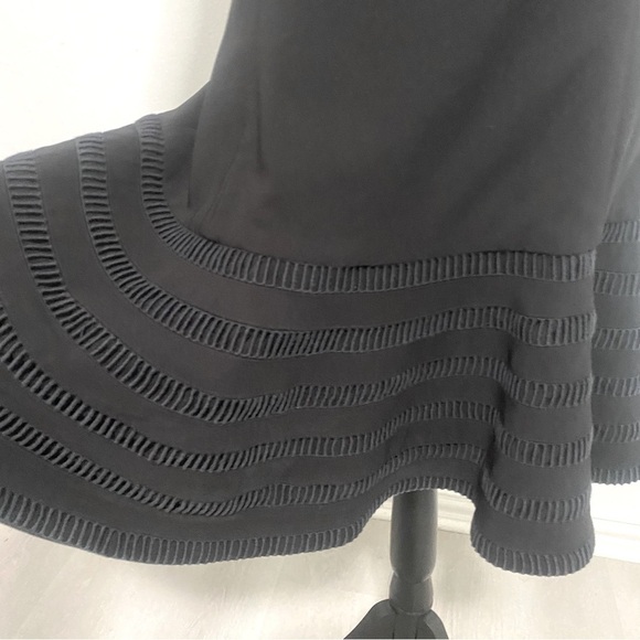 FINDERS Women’s Eyelet Fit and Flare Black Dress Size X-Large Unique Heavyweight - Picture 8 of 15